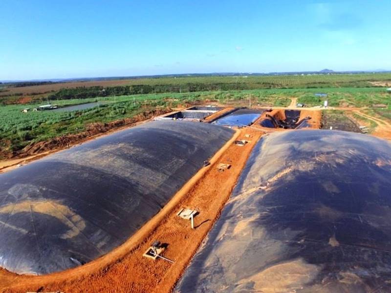Giải pháp hầm Biogas phủ bạt HDPE