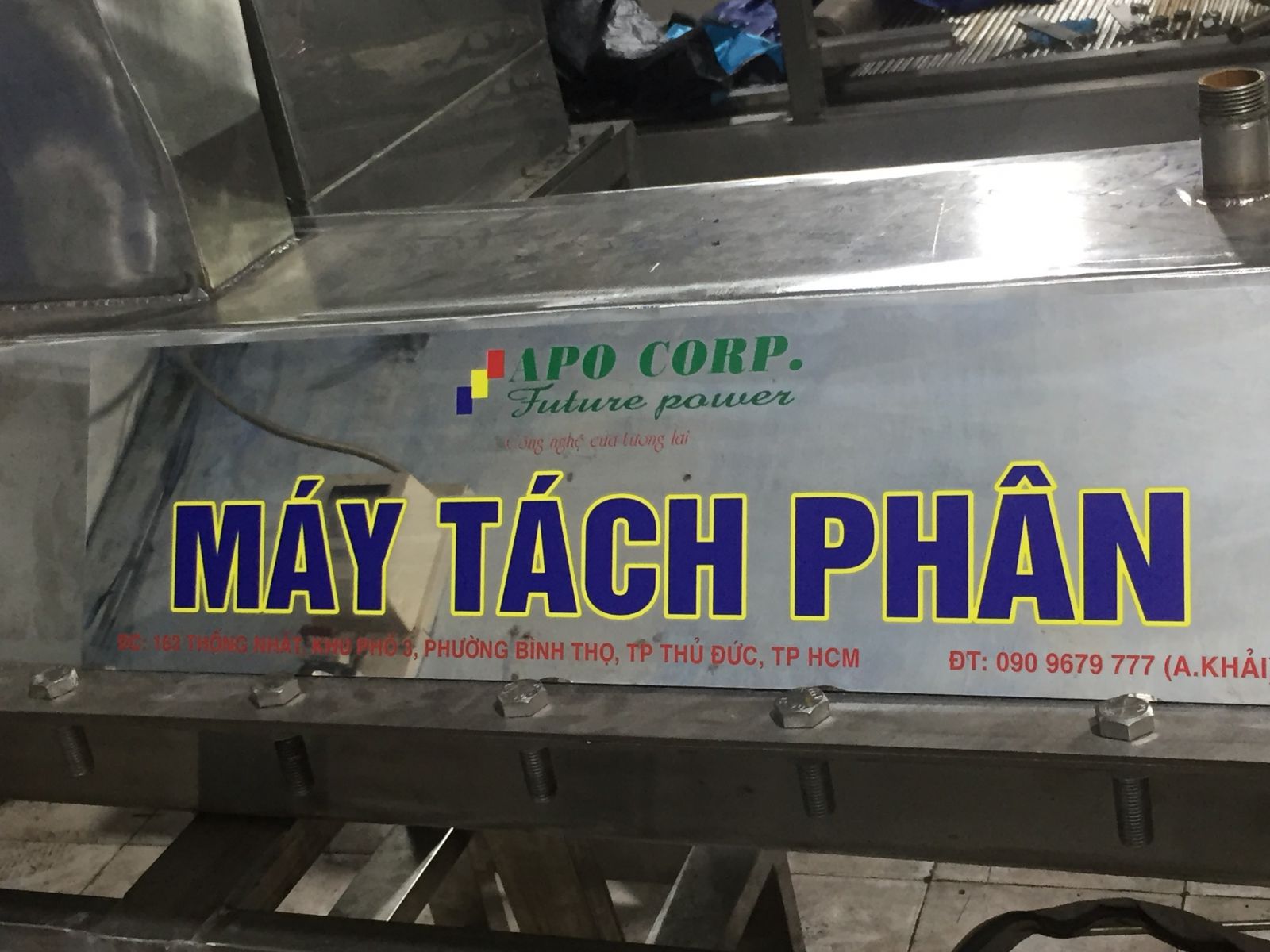 máy tách phân dạng lưới